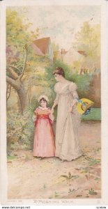 ADV: Mother and daughter taking A Morning Walk, Newsboy Plug Tobacco, 1890s