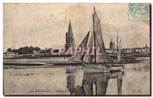 Old Postcard La Rochelle fishing boat