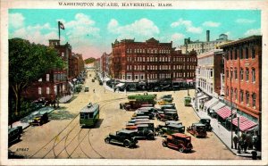 Washington Square Haverhill Massachusetts MA UNP Unused WB Postcard D12