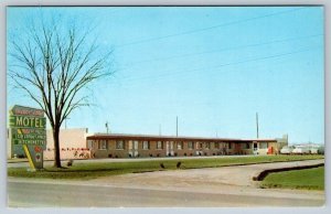 Melody Lane Motel, Taylor Center, Michigan, Vintage Chrome Postcard