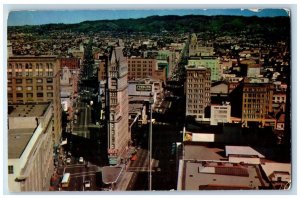 c1960 Looking North Broadway Telegraph Downtown Oakland California CA Postcard