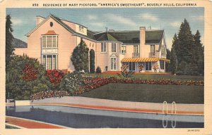 Residence of Mary Pickford America's Sweetheart Beverly Hills, California USA