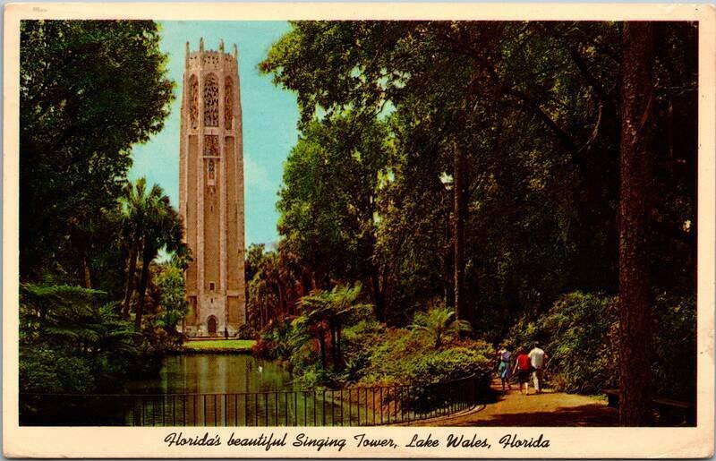 1969 Florida's Beautiful Singing Tower Lake Wales,FL Polk County Florida Vintage