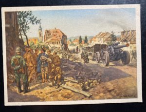 Mint Germany Color Picture Postcard German Army City Entry