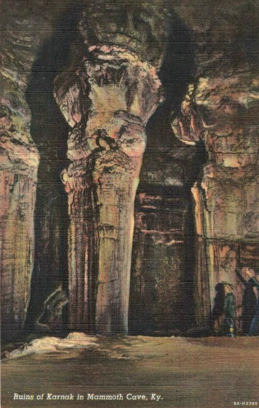 Postcard Ruins of Karnak Mammoth Cave Kentucky