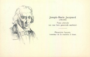 Postcard Historical figures Joseph Marie Jacquard