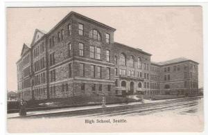 High School Seattle Washington 1905c postcard