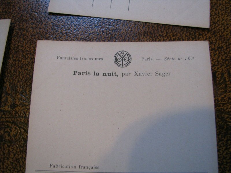 Original Risque France pc Xavier Sager Series #163 Paris la nuit