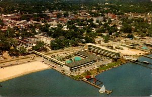 Mississippi Biloxi Aerial View Buena Vista Hotel and Motel