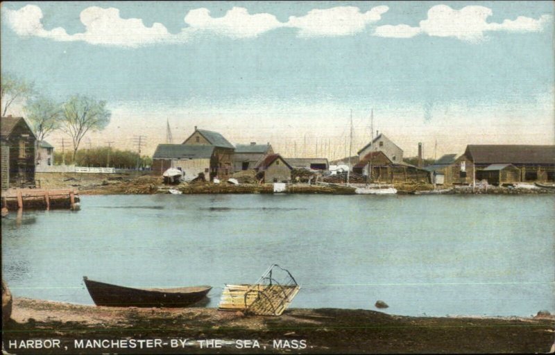 Manchester by Sea MA Harbor c1905 Postcard