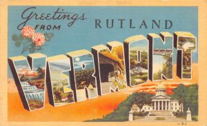 Rutland, Vermont, Greetings From Rutland, AA370-19