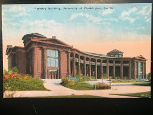 Vintage Postcard 1915-1930 Forestry Building University of Washington Seattle