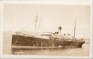 SS 'Yukon' Steamship c1939 Real Photo Postcard E67