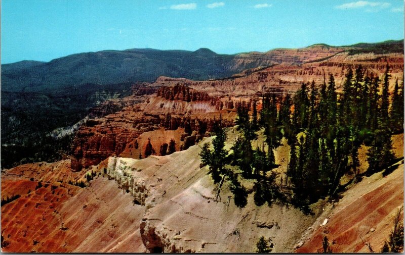 Cedar Breaks National Monument Union Pacific Cedar City Ut Vintage Postcard Utah 