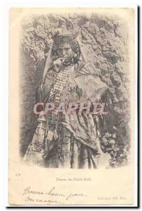 Algeria Postcard Old Woman of Ouled Nails