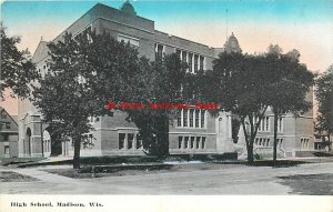 WI, Madison, Wisconsin, High School Building, Exterior View