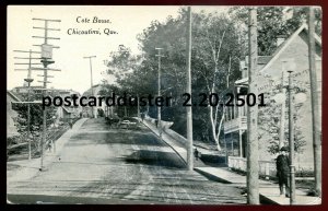 h4056 - CHICOUTIMI Quebec Postcard 1910s Cote Bosse by De Moor