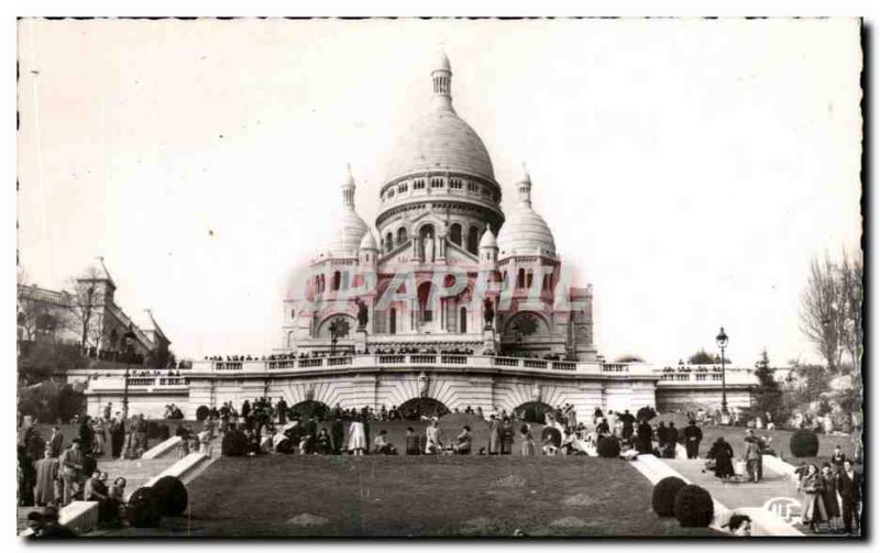 Old Postcard Paris sacre coeur
