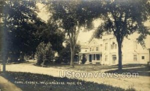 Real Photo Congregational Church - Williamsburg, Massachusetts MA