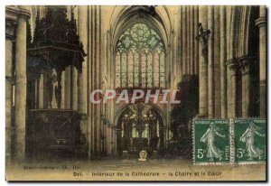 Old Postcard Dol Interior of the Cathedral The Chair and the Heart (TOILEE map)