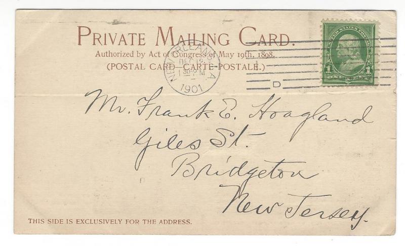 Cotton on the Levee, New Orleans. 1901 Private Mailing Card Detroit Photographic