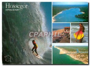 Postcard Modern Hossegor Landes surfing capital of the harbor beach marine lake