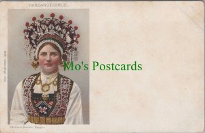 Norway Postcard - Costumes - Hardangerbrud, Sostrene Persen, Bergen Ref.RS30958