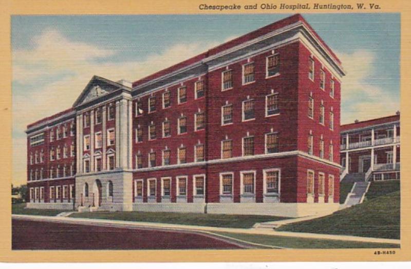 West Virginia Huntington Chesapeake and Ohio Hospital Curteich