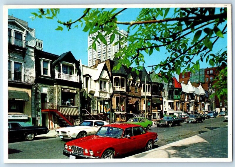 Montreal Quebec Rue Crescent Street Exterior Building Road c1960 Vintage Antique