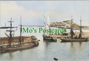 Shipping Postcard - The Golden Era of Shipping - St Peter Port c1870 - RR10961