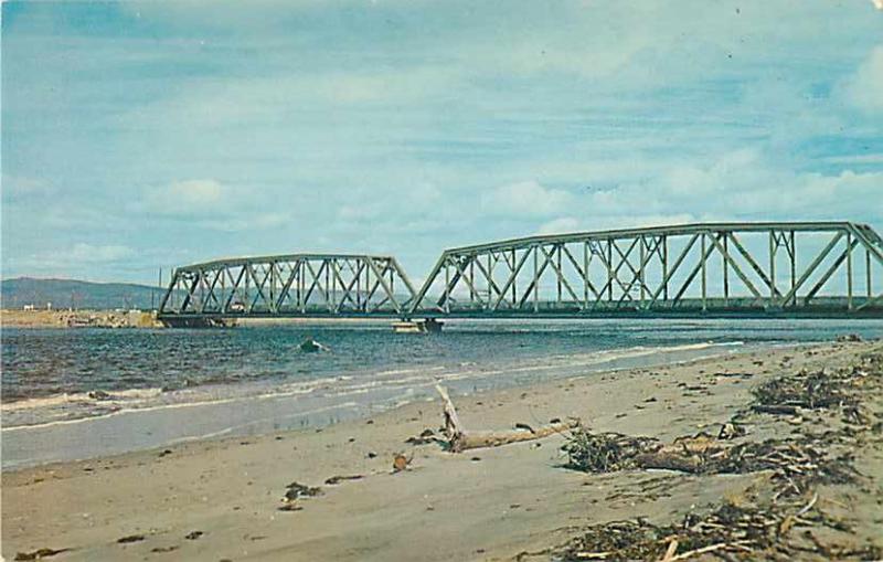 Railway & One Way Highway Bridge St. George's Bay, Stephenville Crossing NL Newf