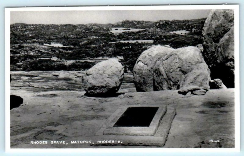 RPPC MATOPOS, RHODESIA (Zimbabwe) ~ Cecil John RHODES GRAVE   Postcard