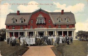 New Castle Pennsylvania K Of P Home Street View Antique Postcard K33208