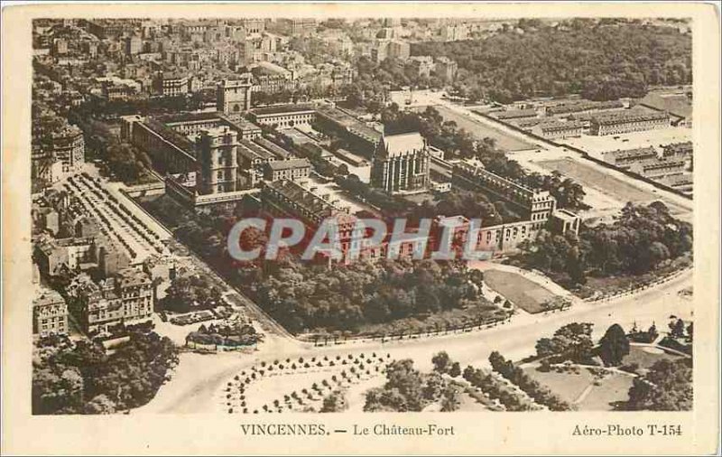 Old Postcard Vincennes Le Chateau Fort