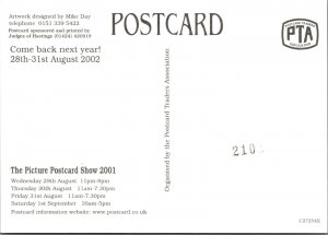 Hobbies Advertising Postcard - Picture Postcard Show 2001 - RR18464