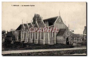 Old Postcard Biville The new church