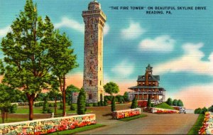 Pennsylvania Thje Fire Tower On Beautiful Skyline Drive