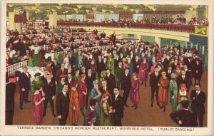 Chicago IL Morrison Hotel Terrace Garden Public Dancing c1926 Postcard G17