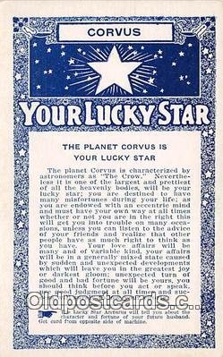 Corvus, Lucky Star Non Postcard Backing unused