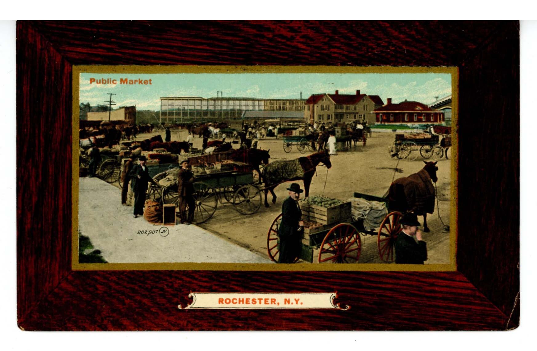 NY - Rochester. Public Market circa 1900 | United States - New York ...