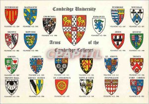 Modern Postcard Cambridge University Arms of the Cambridge College