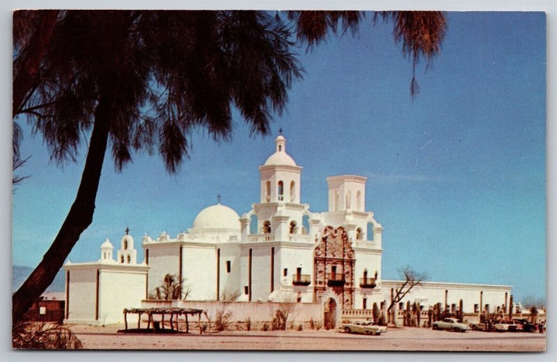 San Xavier Del Bac Mission White Dove Of The Desert Tucson AZ Postcard L12