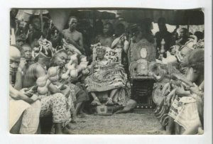 478636 Africa Ghana Accra local leader in national dress Vintage photo postcard