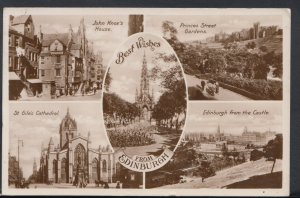 Scotland Postcard - Best Wishes From Edinburgh    RS8672