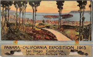 PANAMA PACIFIC EXPOSITION SAN DIEGO CALIFORNIA BALBOA PARK POSTCARD (1915)