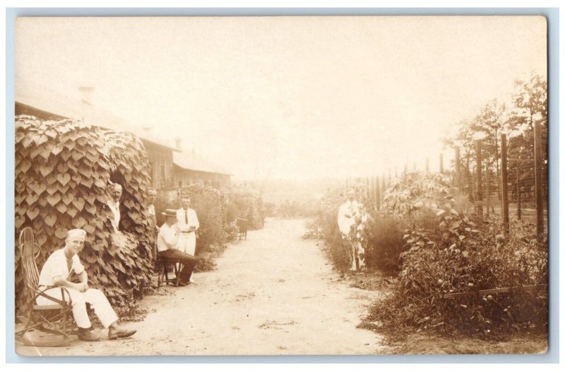 1919 Fort McPherson Rocking Chair Georgia GA RPPC Unposted Photo Postcard 