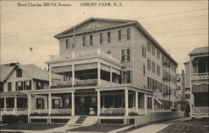 Asbury Park New Jersey NJ Hotel Charles c1910 Postcard
