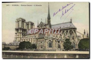 Postcard Old Paris Notre Dame The Apse