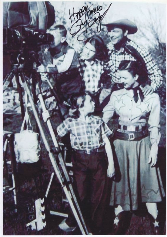 Roy Rogers Jr Old Film Camera Cowboy Country & Western 12x8 Hand Signed Photo