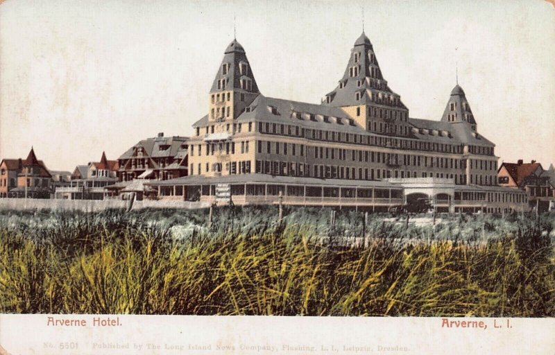 Arverne Hotel, Arverne, Queens, L.I., New York, Very Early Postcard, Unused